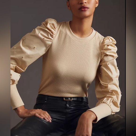 Anthropologie Tops - DOLAN | Puff-Sleeve Blouse